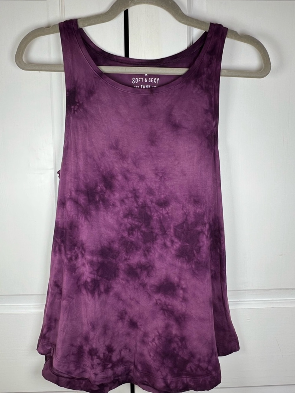 Aerie Soft & Sexy Tank Purple Tie-Dye Wash Great Pre Owned Condition Sz Small